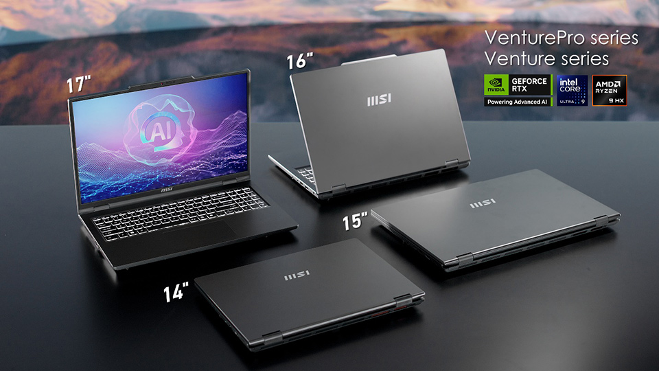 رونمایی از لپ تاپ های جدید MSI